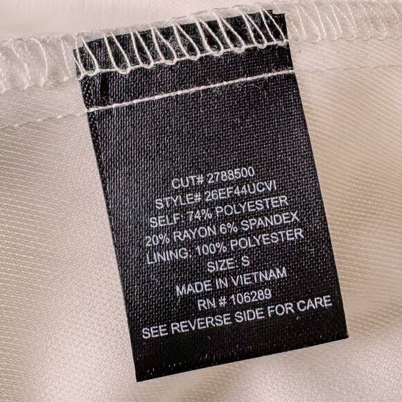 Trixxi by Francesca’s, Sharlene Strappy Pleated Waist White Mini Dress, X-Large - Picture 11 of 12